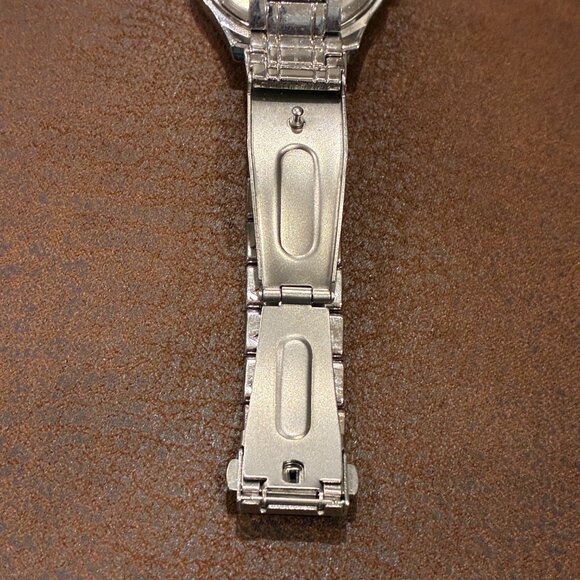 Folio Stainless Steel Cubic Zirconia Surronding Face Elegant Watch - Picture 9 of 16